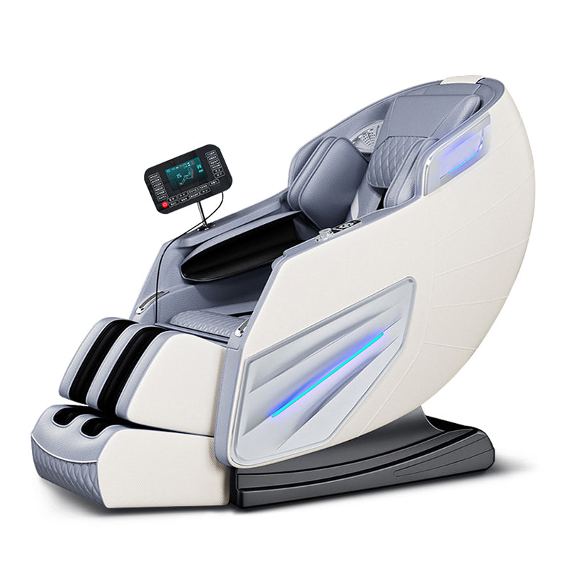 White Luxury Zero-Gravity Massage Chair
