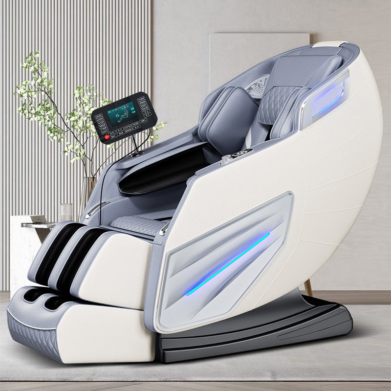 White Luxury Zero-Gravity Massage Chair