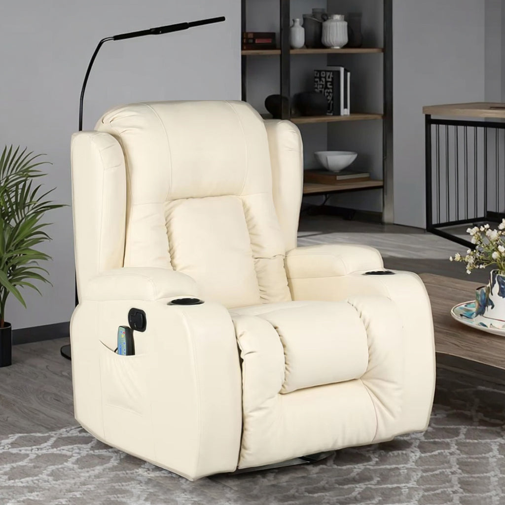 Electric Leather Recliner Sofa Chair